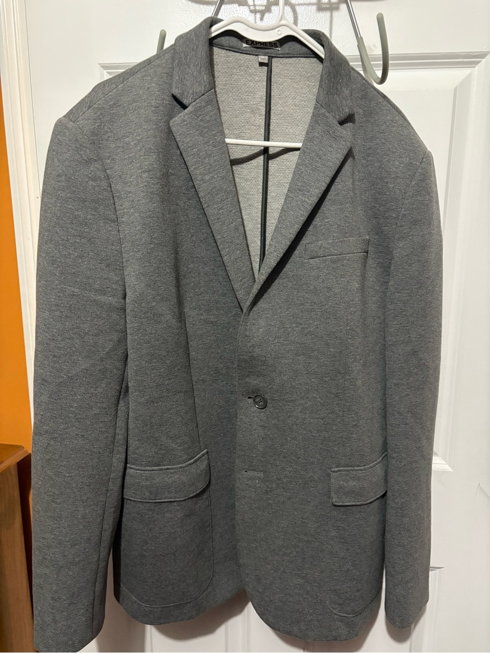 Express Men’s Charcoal Gray Knit Blazer
